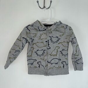 Carter's Gray Dinosaur Hoodie